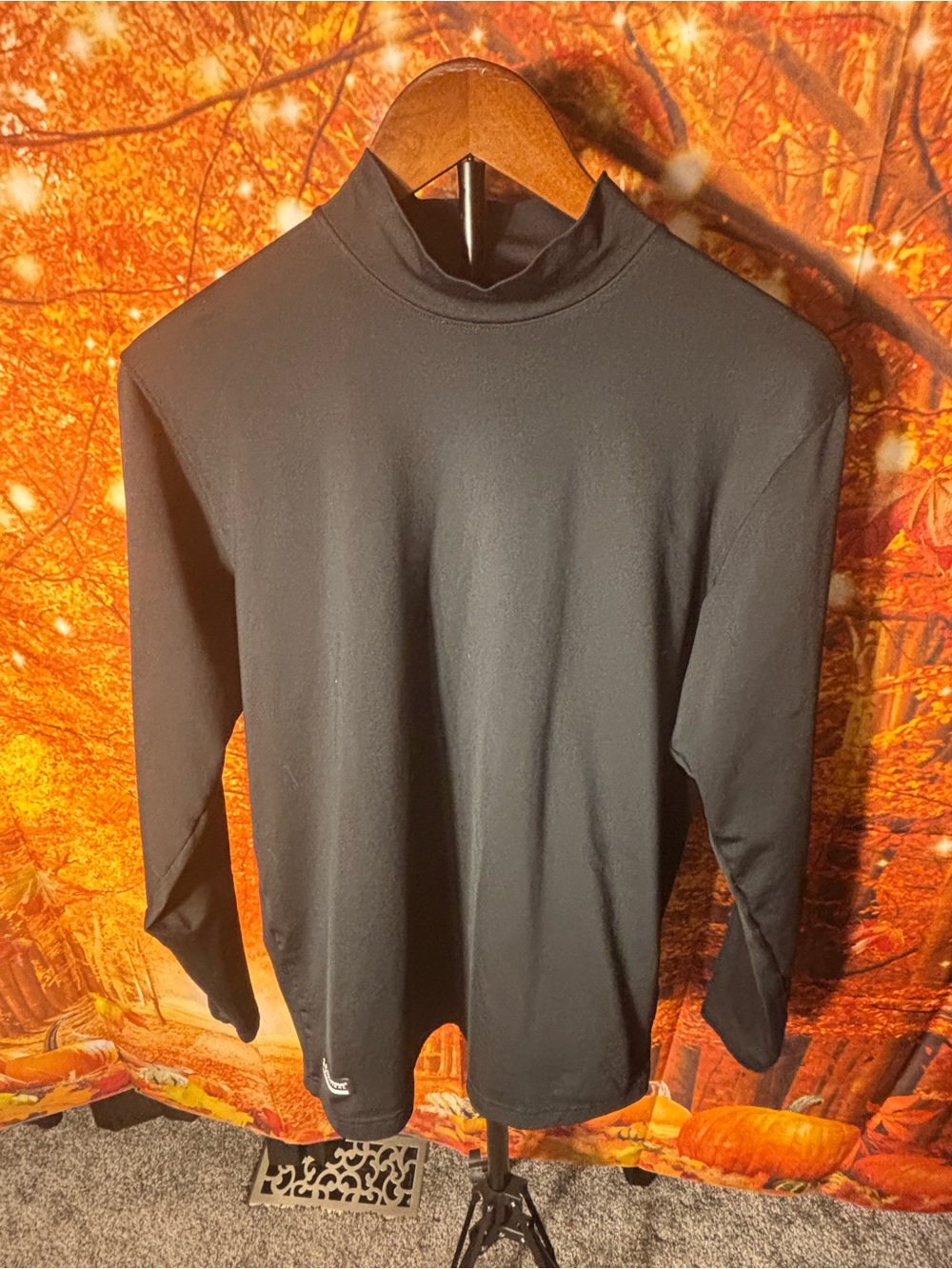 Under Armour Men's Black Turtleneck Performance Shirt -Cold Gear